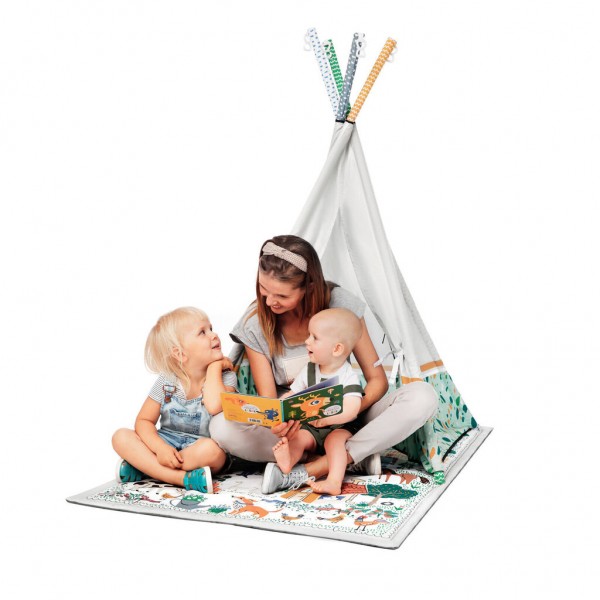 Kinderkraft подлога за играње 3 во 1 - Little Gardener Kinderkraft подлога за играње 3 во 1 - Little Gardener